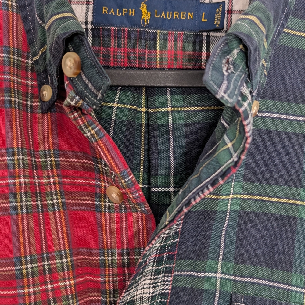 Ralph Lauren Patchwork Plaid Cotton Button Down S… - image 2